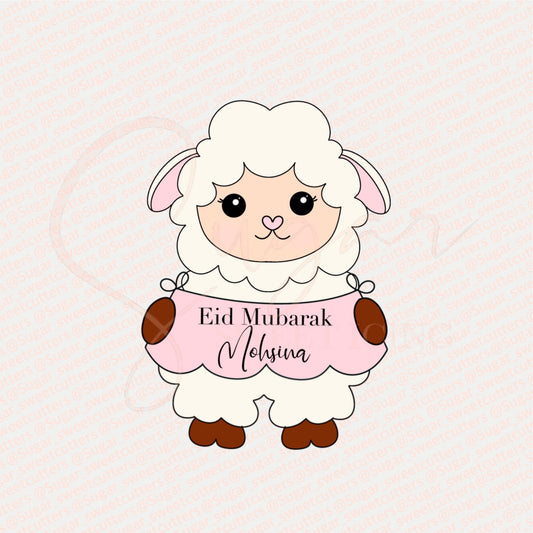 Sheep holding banner