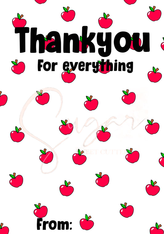 Thank You For Everything (Digital Cookie Card)