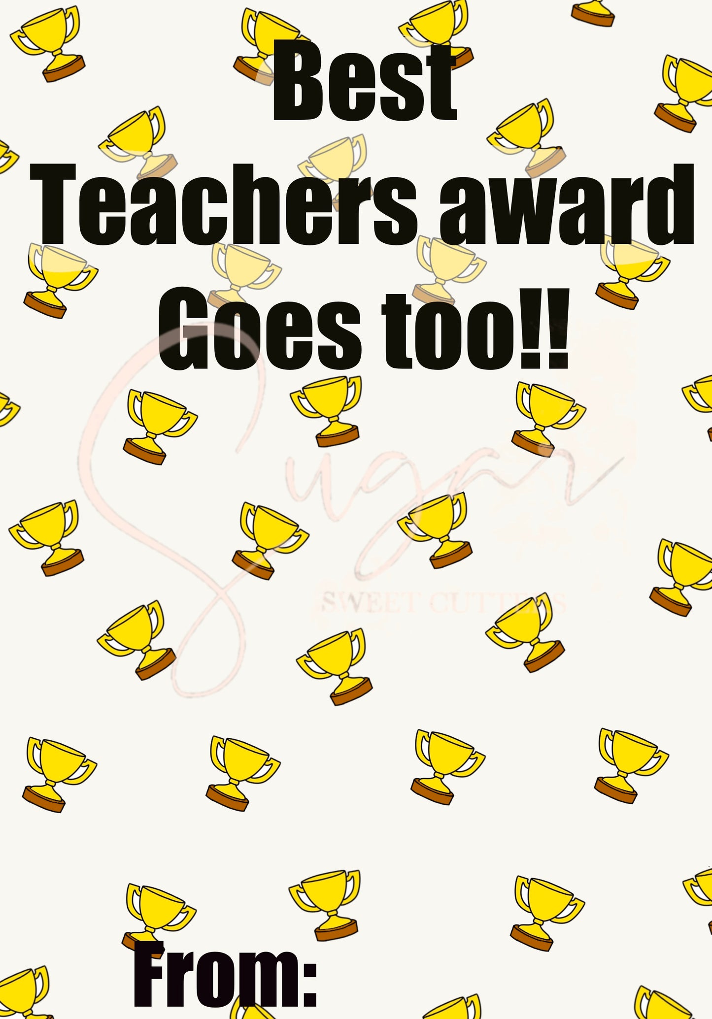 Teachers Award (Digital Cookie Card)