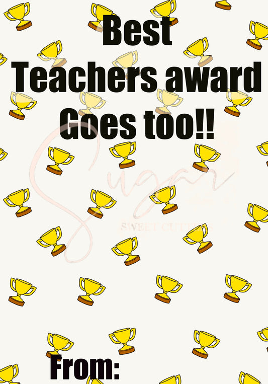 Teachers Award (Digital Cookie Card)