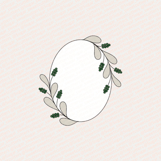 Floral oval