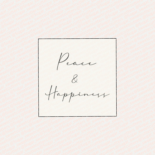 Peace & Happiness Stamp