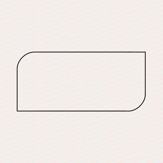 2 rounded edge rectangle