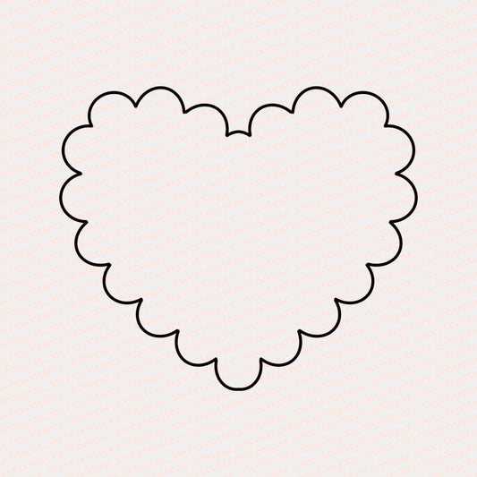 Scallop love heart